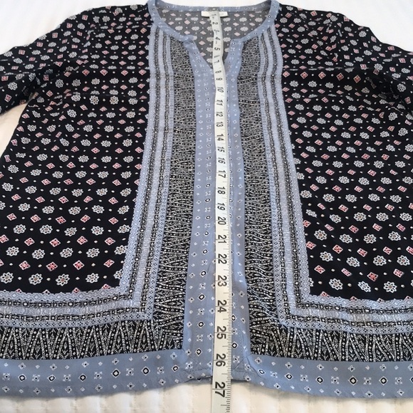 J. Jill 100% Rayon Button Down Floral Top Size S - Picture 12 of 13